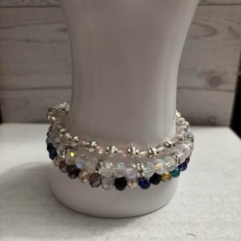 Handmade Beaded Bracelet Stack 0276